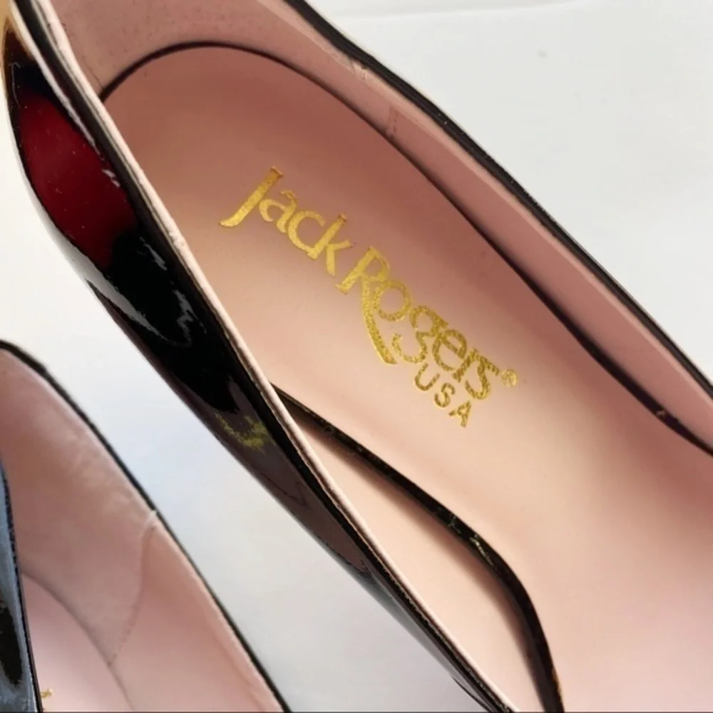 Jack Rogers • Vintage Black Patent Leather Heels
